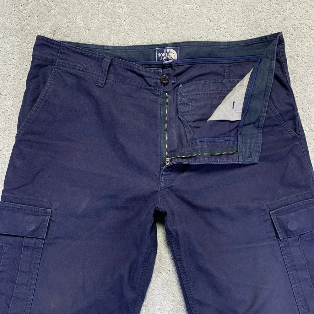 The North Face Cargo Pants Mens 38 Reg Navy Blue Cargo Hiking Utility‎ Gorpcore